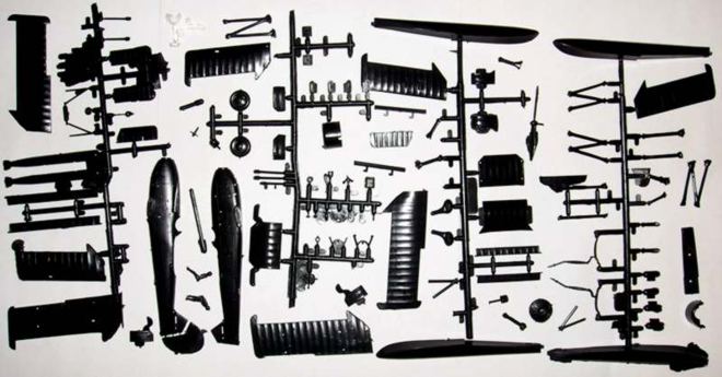 FROG 1/72 Blackburn Shark - kit parts