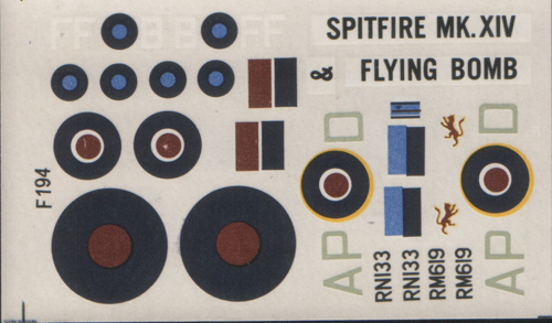 NOVO 1/72 Supermarine Spitfire F. Mk.XIV decal