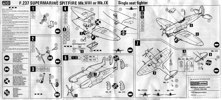 FROG 1/72 Spitfire 8/9 instruction sheet