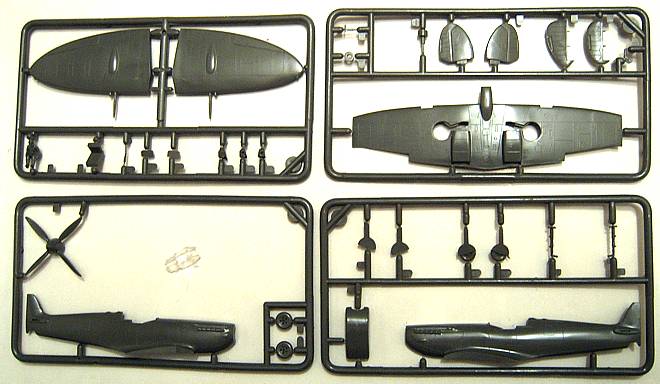FROG 1/72 Supermarine Spitfire Mk.8/9 - kit parts