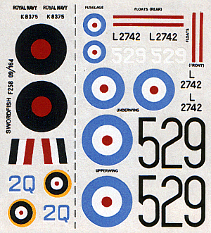 1/72 Fairey Swordfish Mk.I decal NOVO