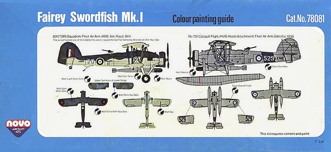 NOVO 1/72 Fairey Swordfish Mk.I