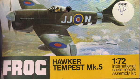 FROG 1/72 HawkerTempest Mk.5, bagged
