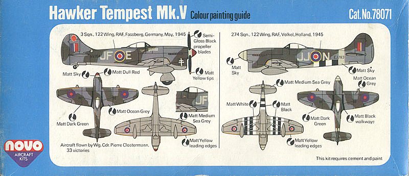 NOVO 1/72 HawkerTempest Mk.V
