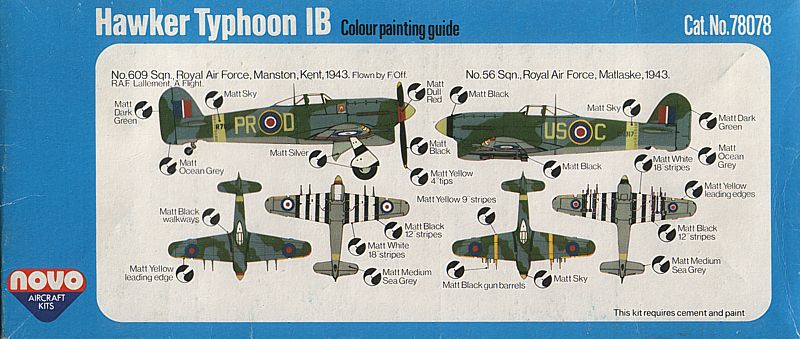NOVO 1/72 Hawker Typhoon IB