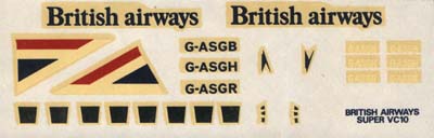 NOVO 1/144 BAC Super VC-10 decal