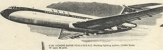 F.140 Vickers Super VC-10 of Working Lightning system