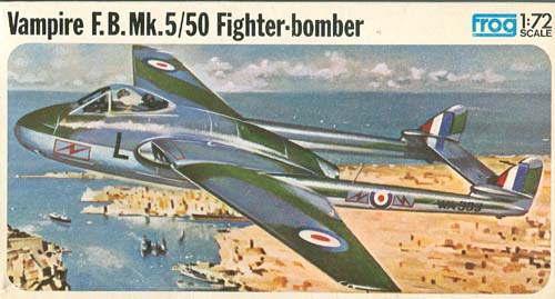 1/72 D.H. Vampire F.B.Mk.5/50 - FROG kit