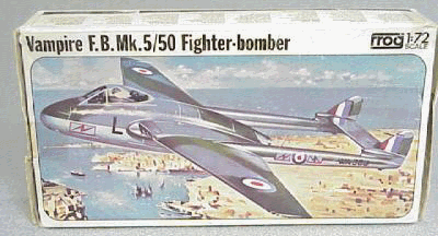 FROG 1/72 D.H. Vampire F.B.Mk.5/50