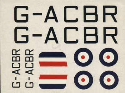 NOVO 1/72 Wallace decal sheet