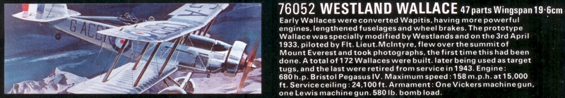 Westland Wallace - 1980 NOVO Catalog
