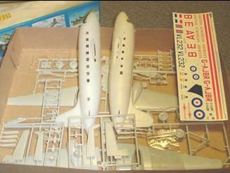 Maquette 1/72 Vickers VC-1 Viking - kit parts